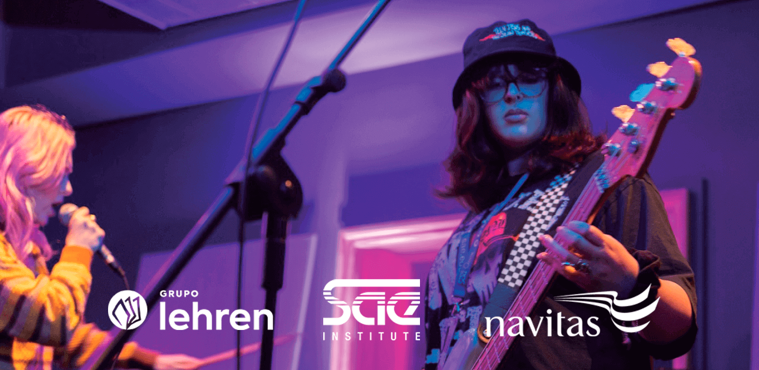 Banner institucional de SAE Institute México para promoción de programas y experiencias creativas